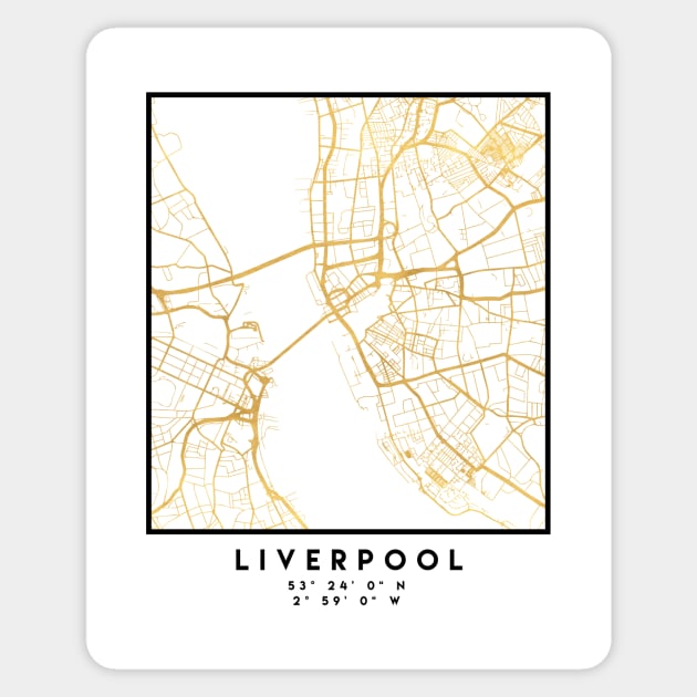 LIVERPOOL UNITED KINGDOM CITY STREET MAP ART Sticker by deificusArt